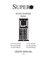 Supero SC745S2-800 User Manual preview