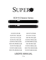 Preview for 1 page of Supero SC815S-560 User Manual