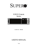 Preview for 1 page of Supero SC835 Chassis Series User Manual