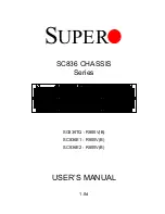 Preview for 1 page of Supero SC836E1 - R800V(B) User Manual