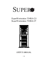 Supero Series3800/S120T User Manual preview