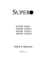 Supero SUPER 370DL3 User Manual предпросмотр