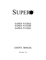 Supero SUPER P3TSSA User Manual предпросмотр