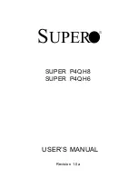 Supero SUPER P4QH6 User Manual предпросмотр