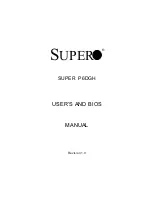 Предварительный просмотр 1 страницы Supero SUPER P6DGH User Manual