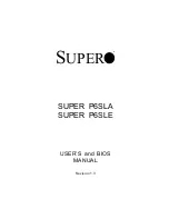 Supero SUPER P6SLA User'S And Bios Manual предпросмотр