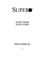 Supero SUPER S2QE6 User Manual предпросмотр