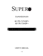 Supero Supero 6017R-73HDP+ User Manual предпросмотр