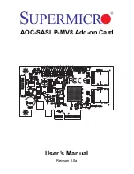 Preview for 1 page of Supero Supero AOC-SASLP-MV8 User Manual