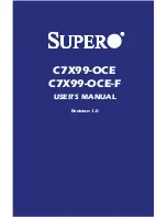 Supero Supero C7X99-OCE User Manual предпросмотр