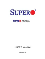 Supero Supero PDSMA User Manual предпросмотр