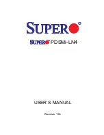 Предварительный просмотр 1 страницы Supero Supero PDSMi-LN4 User Manual