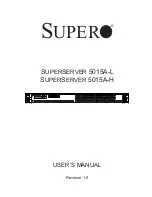 Supero Supero SUPERSERVER 5015A-H User Manual preview