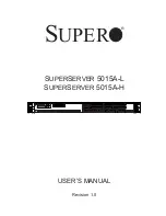 Preview for 1 page of Supero Supero SUPERSERVER 5015A-H User Manual