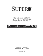Supero Supero SuperServer 5016I-T User Manual preview