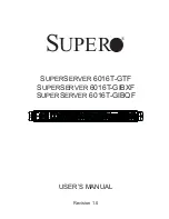 Предварительный просмотр 1 страницы Supero SUPERO SUPERSERVER 6016T-GIBQF User Manual