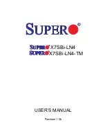 Предварительный просмотр 1 страницы Supero SUPERO X7SBi-LN4 User Manual