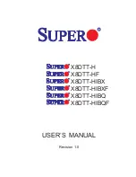 Предварительный просмотр 1 страницы Supero SUPERO X8DTT-H User Manual