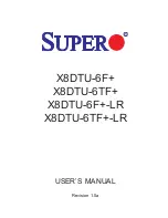 Supero Supero X8DTU-6F+ User Manual preview