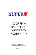 Supero Supero X9DRFF-7+ User Manual предпросмотр