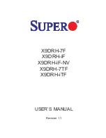 Предварительный просмотр 1 страницы Supero SuperO X9DRH-7F User Manual