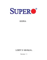 Предварительный просмотр 1 страницы Supero Supero X9SRA User Manual