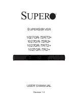 Предварительный просмотр 1 страницы Supero SuperServer 1027GR-72R2+ User Manual