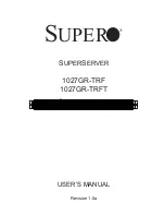 Предварительный просмотр 2 страницы Supero SUPERSERVER 1027GR-TRF User Manual