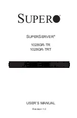 Supero SUPERSERVER 1028GR-TR User Manual предпросмотр