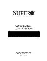 Supero SUPERSERVER 2027TR-D70RF+ User Manual предпросмотр