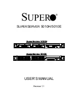 Предварительный просмотр 1 страницы Supero SUPERSERVER 5010E User Manual