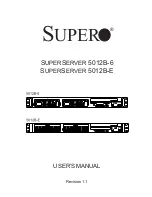 Предварительный просмотр 1 страницы Supero SuperServer 5012B-6 User Manual