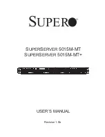 Предварительный просмотр 1 страницы Supero SuperServer 5015M-MT User Manual