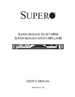 Supero SuperServer 5016T-MR-LN4B User Manual предпросмотр