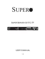 Supero SUPERSERVER 5017C-TF User Manual предпросмотр