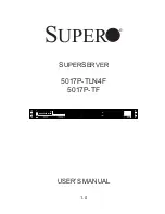 Предварительный просмотр 1 страницы Supero SUPERSERVER 5017P-TF User Manual