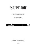 Предварительный просмотр 1 страницы Supero SUPERSERVER 5018A-TN4 User Manual