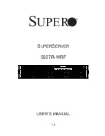 Supero SUPERSERVER 5027R-WRF User Manual предпросмотр