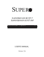 Предварительный просмотр 1 страницы Supero SUPERSERVER 6015T-INF User Manual