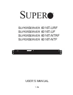 Supero SUPERSERVER 6016T-NTF User Manual предпросмотр