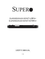 Supero SUPERSERVER 6016T-NTRF4+ User Manual preview