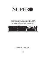 Supero SuperServer 6024H-32 User Manual предпросмотр