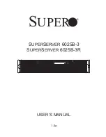 Supero SUPERSERVER 6025B-3 User Manual предпросмотр