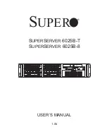 Предварительный просмотр 1 страницы Supero SuperServer 6025B-8 User Manual