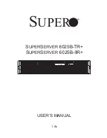 Предварительный просмотр 1 страницы Supero SUPERSERVER 6025B-8R+ User Manual