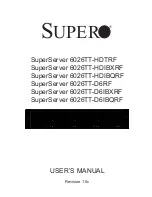 Supero SuperServer 6026TT-D6IBQRF User Manual предпросмотр