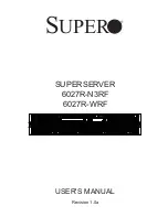 Предварительный просмотр 1 страницы Supero SUPERSERVER 6027R-N3RF User Manual