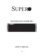 Supero SUPERSERVER 6035B-8R+ User Manual preview