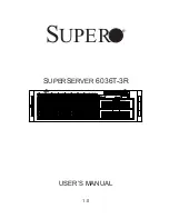 Предварительный просмотр 1 страницы Supero SuperServer 6036T-3R User Manual