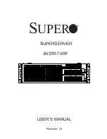 Предварительный просмотр 1 страницы Supero SUPERSERVER 6037R-TXRF User Manual